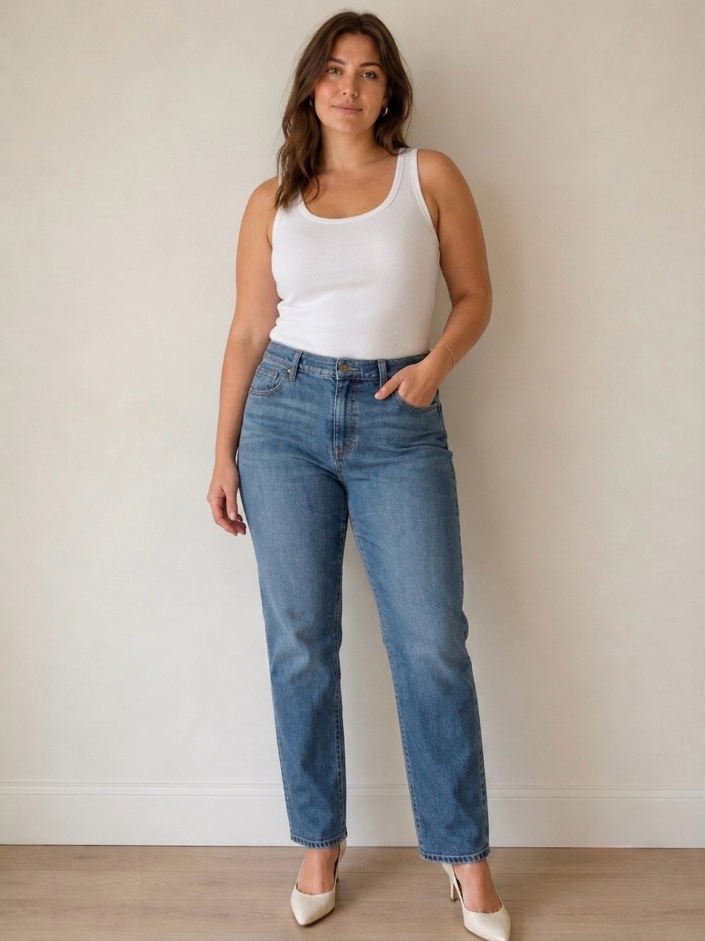 Lauren Ralph Lauren Straight Leg Jeans Size 16 Classic High Rise Stretch Fall